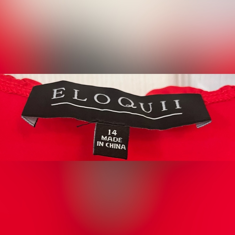 Elegant Red Ruffle Blouse - Picture 2 of 2